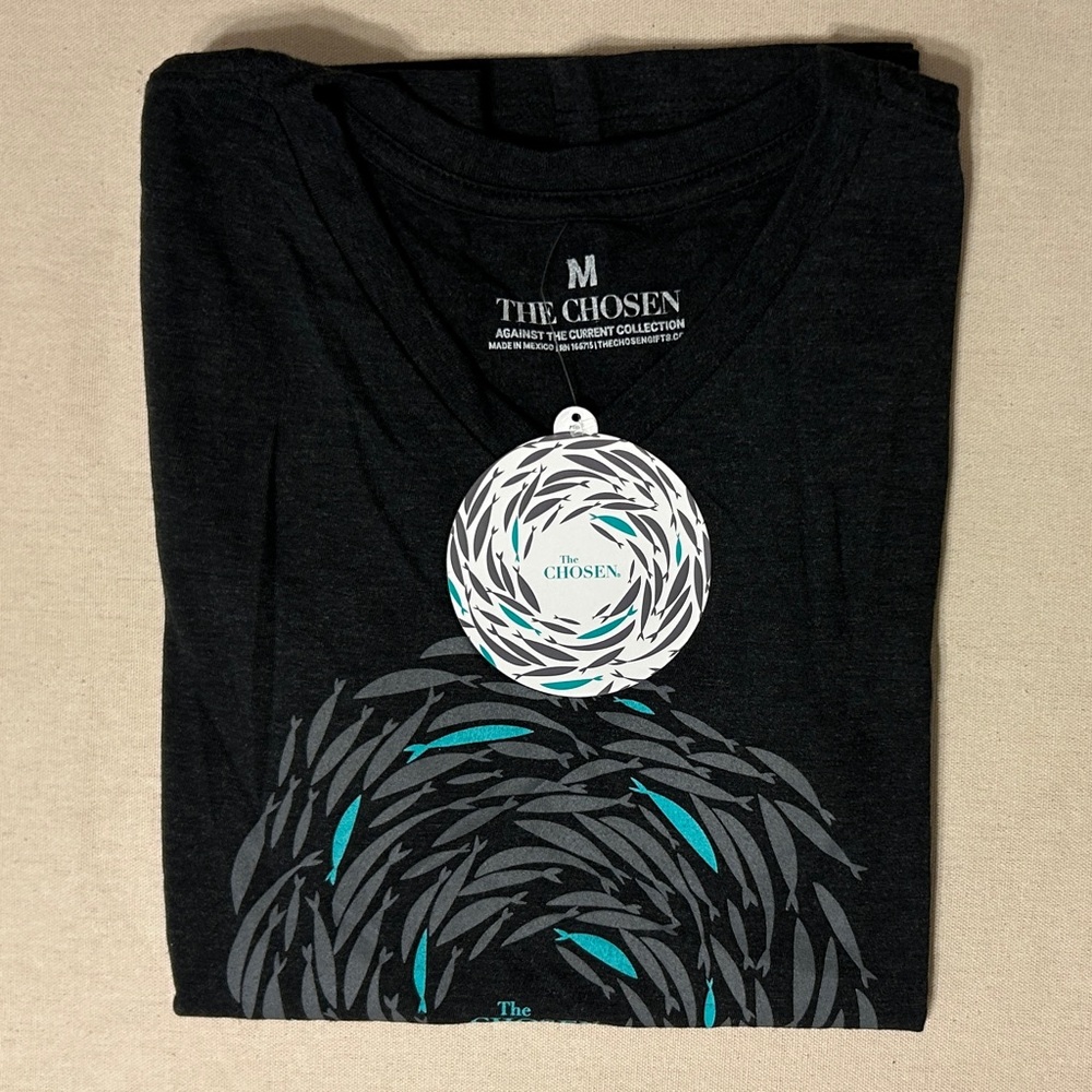 The Chosen Black and Teal T-Shirt - Picture 3 of 3